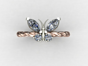 Women Ring Cad File Modelo de Impressão 3D