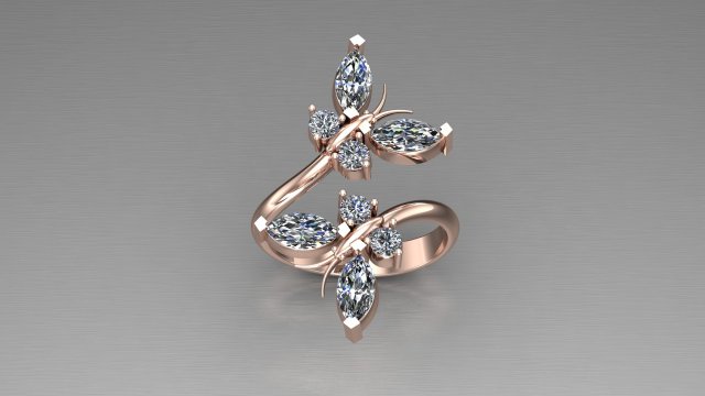 Women Ring Cad File Modèles 3D en vedette .c4d .max .obj .3ds .fbx .stl .blend 