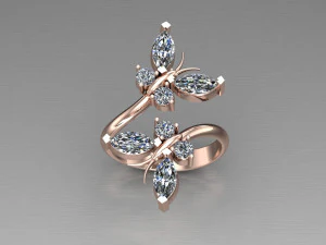 Women Ring Cad File 3D Print Model