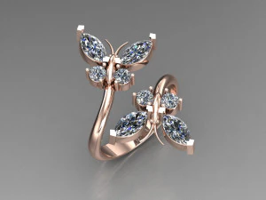 Women Ring Cad File 3D Print Model
