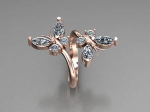 Women Ring Cad File 3D Print Model