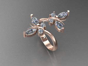 Women Ring Cad File Modèles 3D en vedette