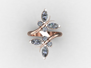 Women Ring Cad File Modèles 3D en vedette
