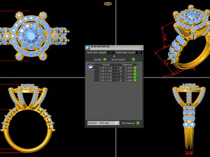 Women Ring Cad File 3D Print Model