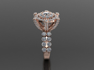 Women Ring Cad File 3Dプリントモデル