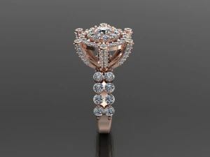 Women Ring Cad File 3D Print Model