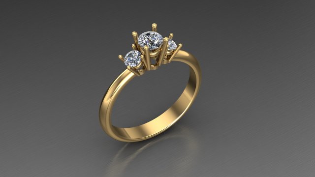 Women Ring Cad File 3Dプリントモデル .c4d .max .obj .3ds .fbx .stl .blend 