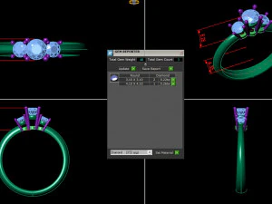 Women Ring Cad File 3D Print Model
