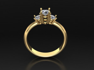 Women Ring Cad File 3Dプリントモデル