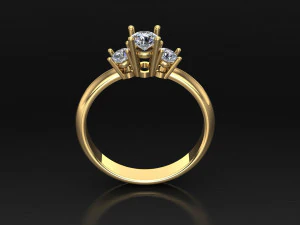 Women Ring Cad File 3D Print Model