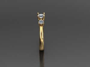 Women Ring Cad File 3Dプリントモデル