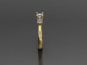 Women Ring Cad File 3D Print Model