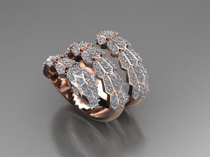 Women Ring Cad File 3D-Druckmodell