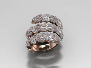 Women Ring Cad File 3D Print Model