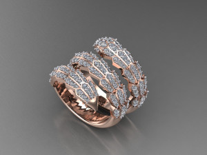 Women Ring Cad File 3D 打印模型