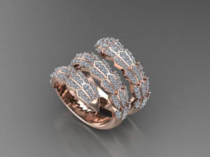 Women Ring Cad File 3D Print Model