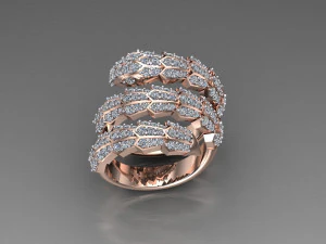 Women Ring Cad File 3D Print Model
