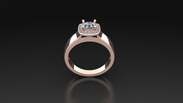 Women Ring Cad File Modello di stampa 3D .c4d .max .obj .3ds .fbx .stl .blend 