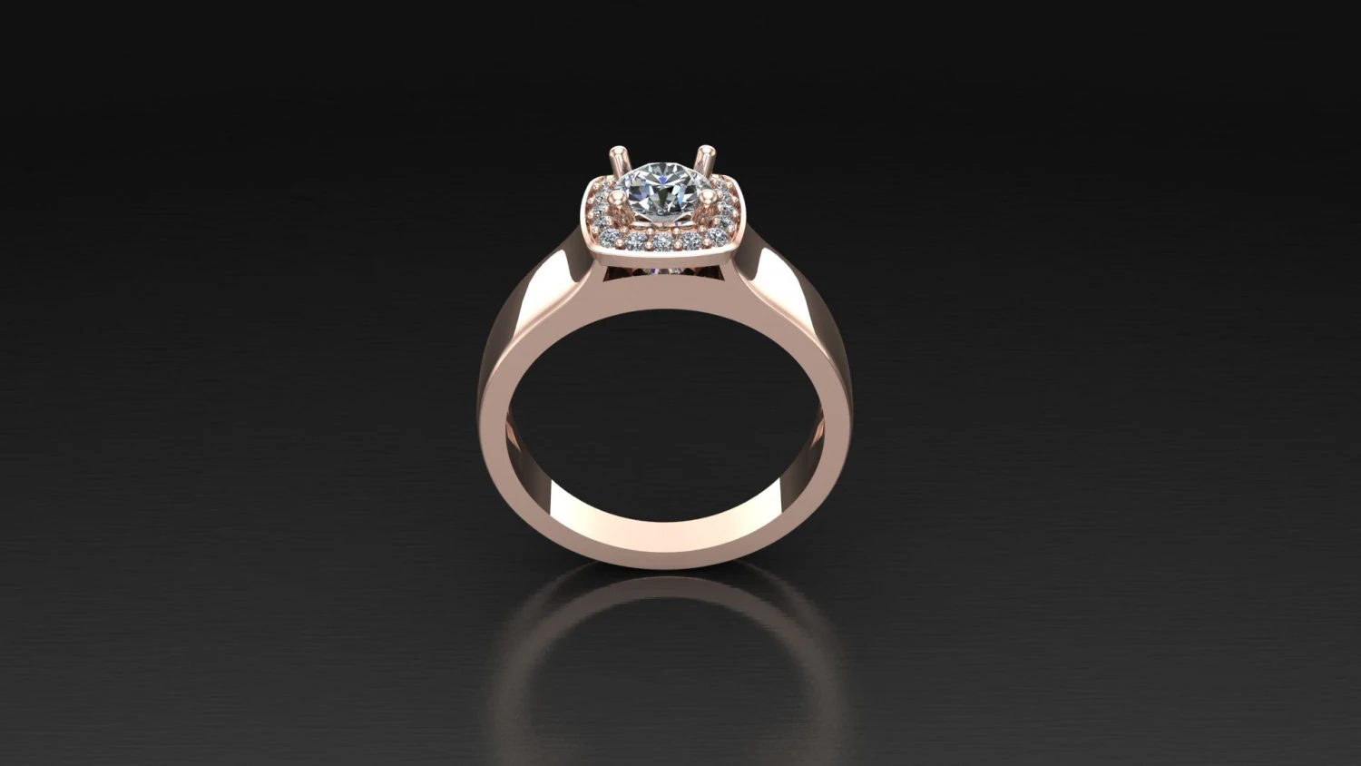 Women Ring Cad File 3D Print Model .c4d .max .obj .3ds .fbx .stl .blend