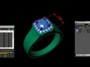 Women Ring Cad File 3D Print Model