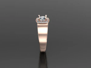 Women Ring Cad File 3D Print Model