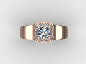 Women Ring Cad File 3D Print Model