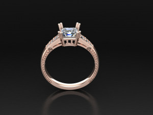 Women Ring Cad File 3D Print Model
