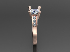 Women Ring Cad File 3D Print Model