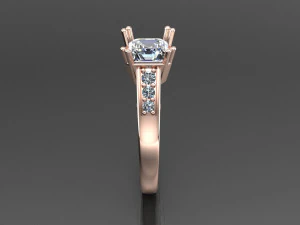 Women Ring Cad File 3D Print Model