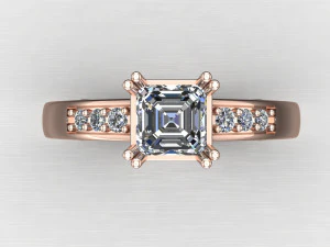 Women Ring Cad File 3D Print Model