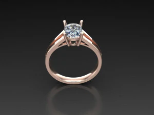 Women Ring Cad File 3D Print Model