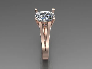 Women Ring Cad File 3D Print Model