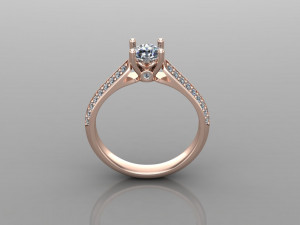 Women Ring Cad File 3D Print Model