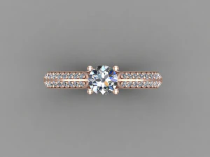 Women Ring Cad File 3D Print Model