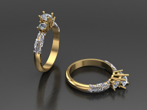 Women Ring Cad File 3D 프린트 모델