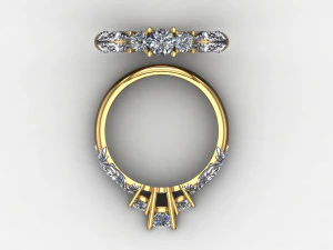 Women Ring Cad File 3D Print Model