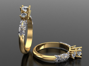 Women Ring Cad File 3D 프린트 모델