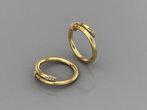 Women Ring Cad File 3D Print Model