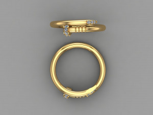 Women Ring Cad File 3D Print Model