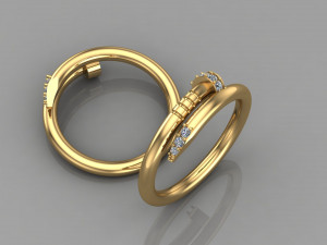 Women Ring Cad File 3D Print Model