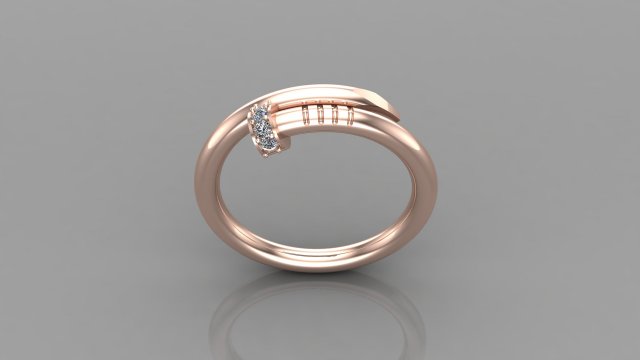 Women Ring Cad File 3D-printmodel .c4d .max .obj .3ds .fbx .stl .blend 