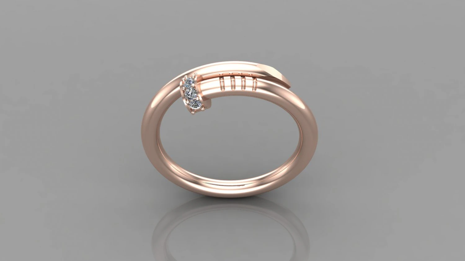 Women Ring Cad File 3D Print Model .c4d .max .obj .3ds .fbx .stl .blend 
