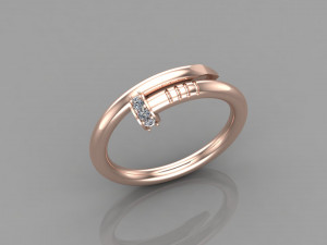 Women Ring Cad File 3D-printmodel