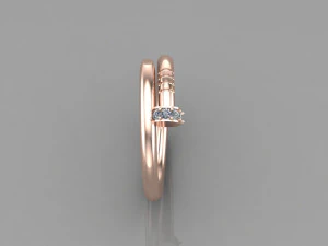 Women Ring Cad File 3D Print Model