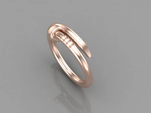 Women Ring Cad File 3D Print Model