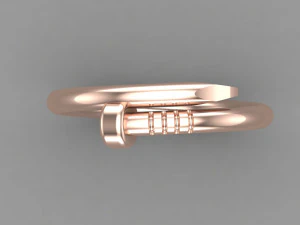Women Ring Cad File 3D Print Model