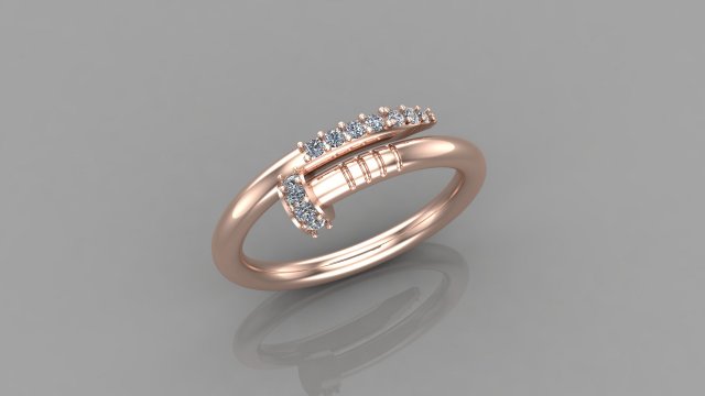 Women Ring Cad File 3D 打印模型 .c4d .max .obj .3ds .fbx .stl .blend