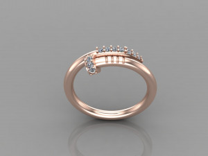 Women Ring Cad File 3D 打印模型