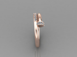 Women Ring Cad File 3D 打印模型