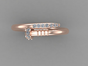 Women Ring Cad File 3D 打印模型